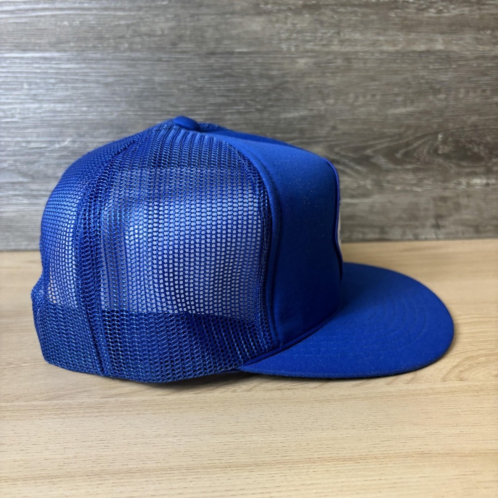 VINTAGE Johansen & Son Construction Inc Hat Cap Snap Back Trucker Mens USA 90s - Picture 6 of 9